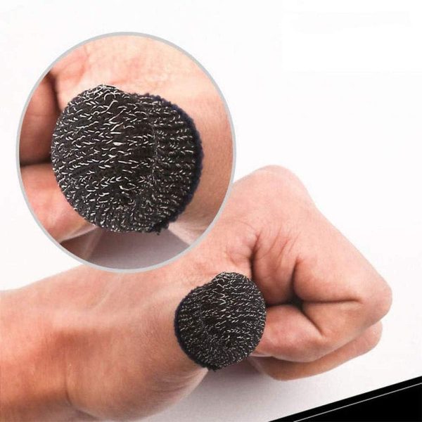 2 Pc Touch Screen Finger Sleeve, Mobile Game Fingering Sleeve, Anti-slip Anti