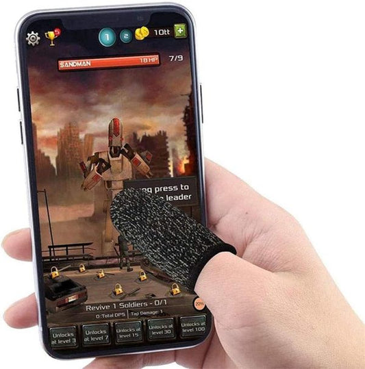 2 Pc Touch Screen Finger Sleeve, Mobile Game Fingering Sleeve, Anti-slip Anti