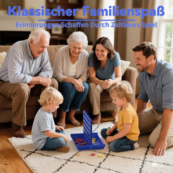 4 In A Row Board Game For Kids / Travel Board Game / Board Games Indoor & Outdoor