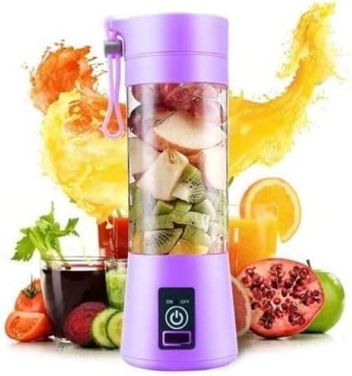 Portable USB Juicer Blender (380ml) – Mini Cordless, Ice Crushing