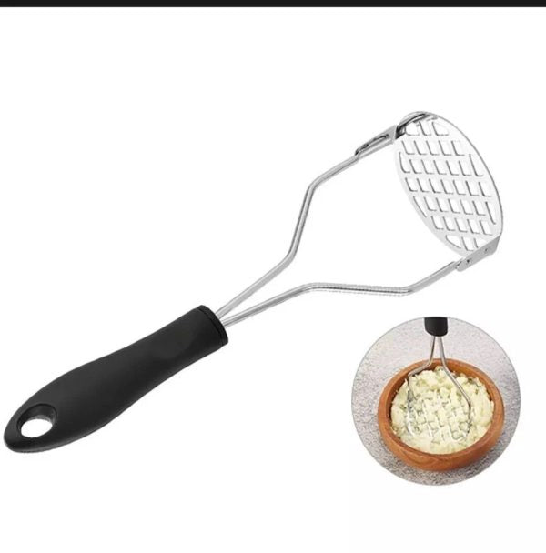 Potato Masher Stainless Steel Manual Kitchen Vegetable Ricer Fruit Banana Egg Crusher Tool