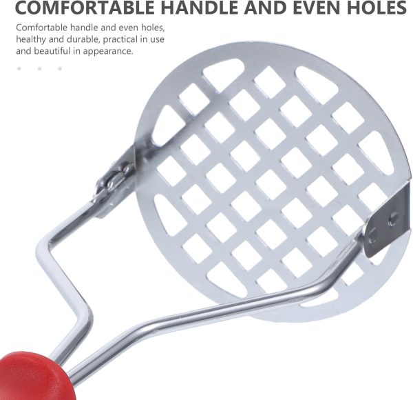 Potato Masher Stainless Steel Manual Kitchen Vegetable Ricer Fruit Banana Egg Crusher Tool