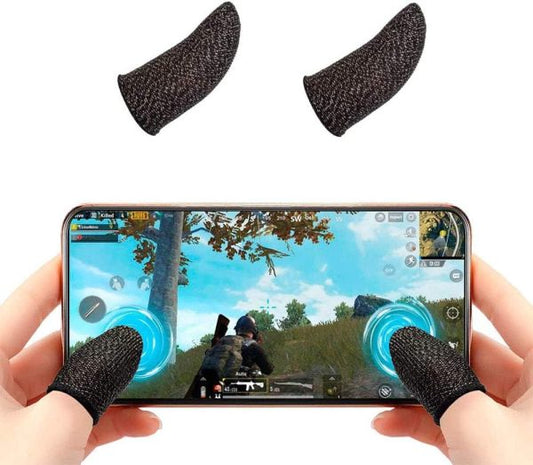 2 Pc Touch Screen Finger Sleeve, Mobile Game Fingering Sleeve, Anti-slip Anti