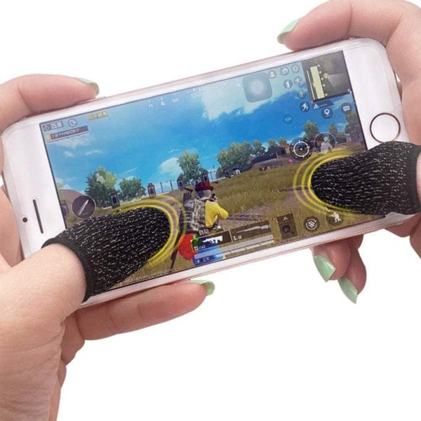2 Pc Touch Screen Finger Sleeve, Mobile Game Fingering Sleeve, Anti-slip Anti