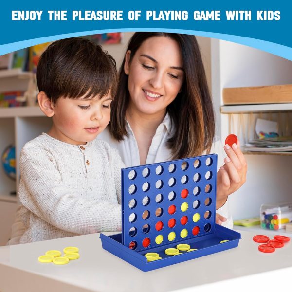 4 In A Row Board Game For Kids / Travel Board Game / Board Games Indoor & Outdoor