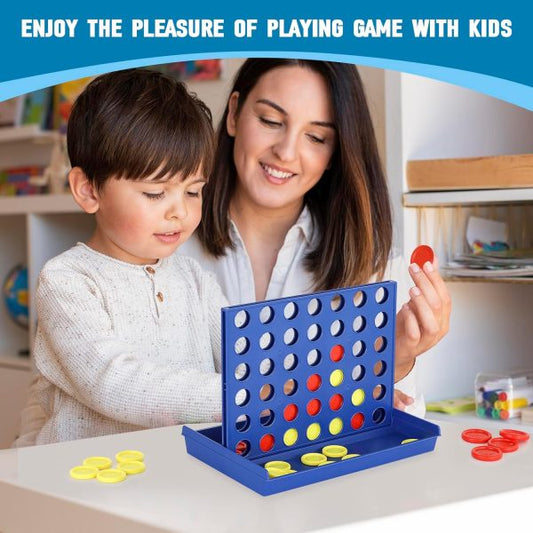 4 In A Row Board Game For Kids / Travel Board Game / Board Games Indoor & Outdoor