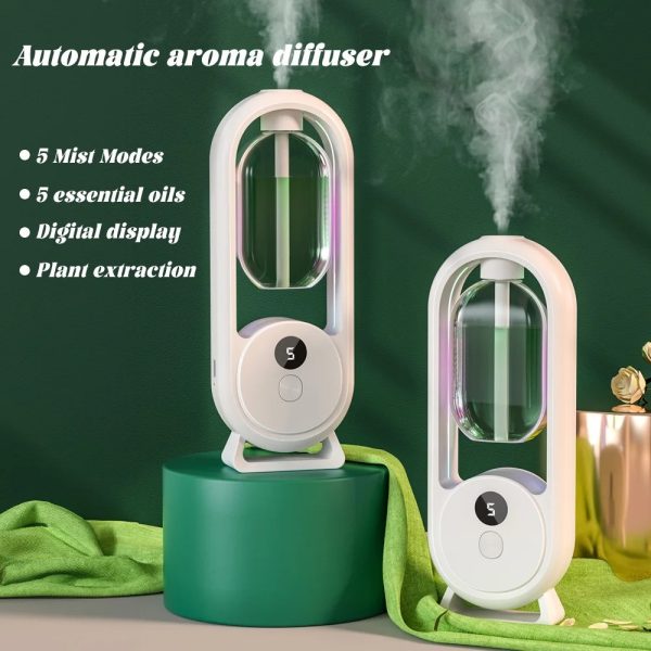 Rechargeable 5-mode Aromatic Diffuser – Timed Essential Oil Air Freshener For Bedroom