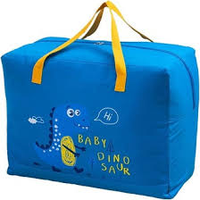 Storage Bags Cartoon Pattern Double Zipper