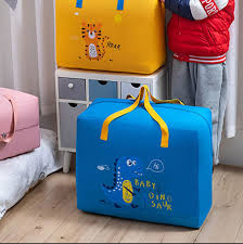 Storage Bags Cartoon Pattern Double Zipper