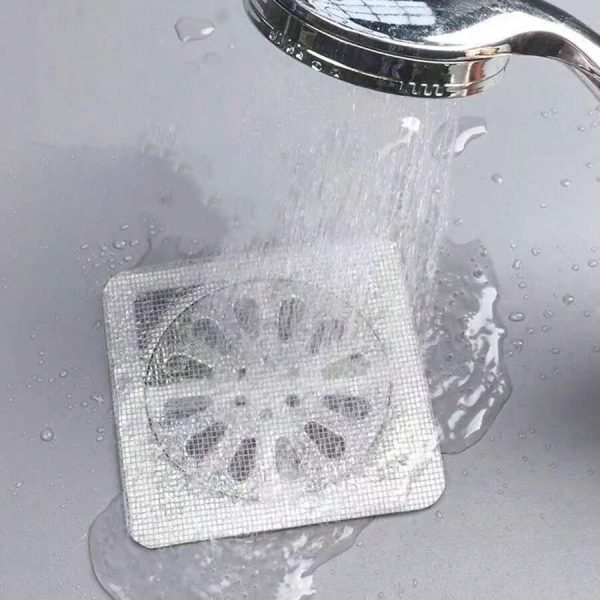 Pack Of 10 – Multifunctional Sticker Drainer Net For Bathroom, Kitchen
